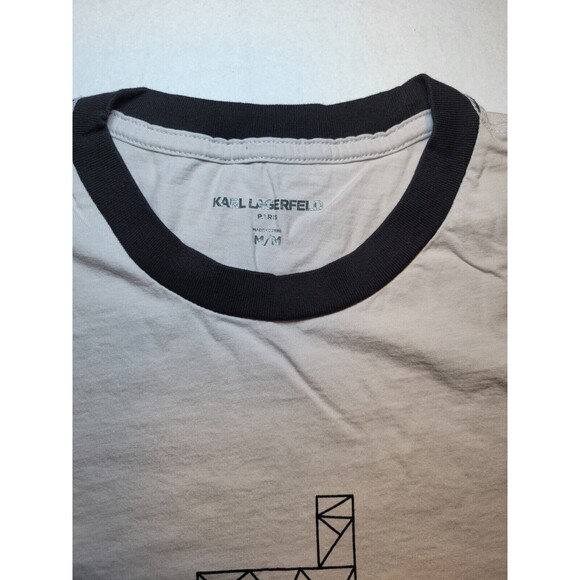 Karl Lagerfeld Spellout Double-sided Icon Logo Geometric Design Mens Size Medium - Picture 4 of 11